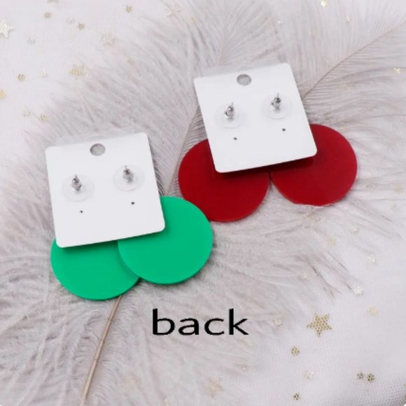 🍏50% OFF/3+...Glittering Acrylic Dangle Christmas Earrings - Picture 6 of 8